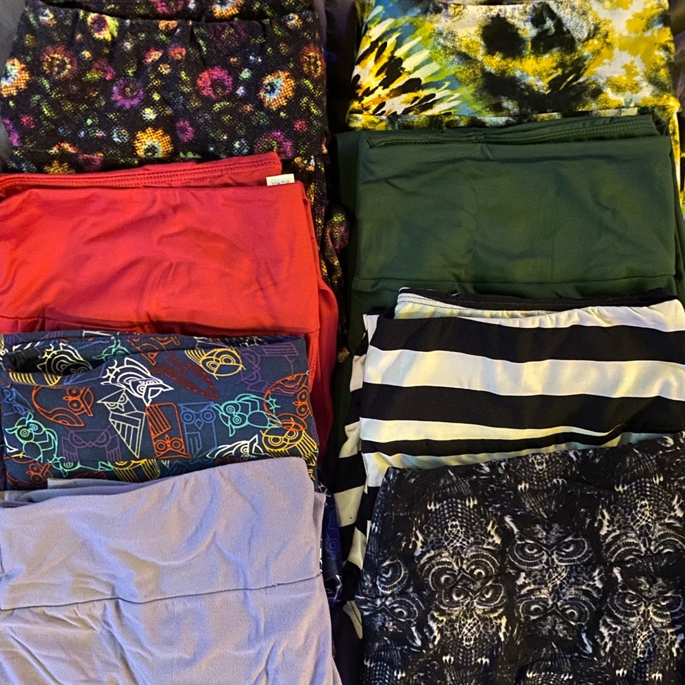 LuLaRoe leggings collection of 8